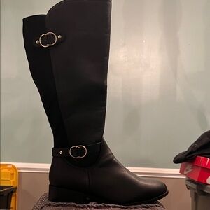 Karen Scott Black Over the Knee Boots